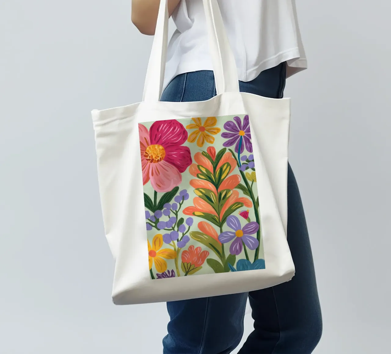 Messaggio Stay Groovy borsa in juta da Seren Liodra