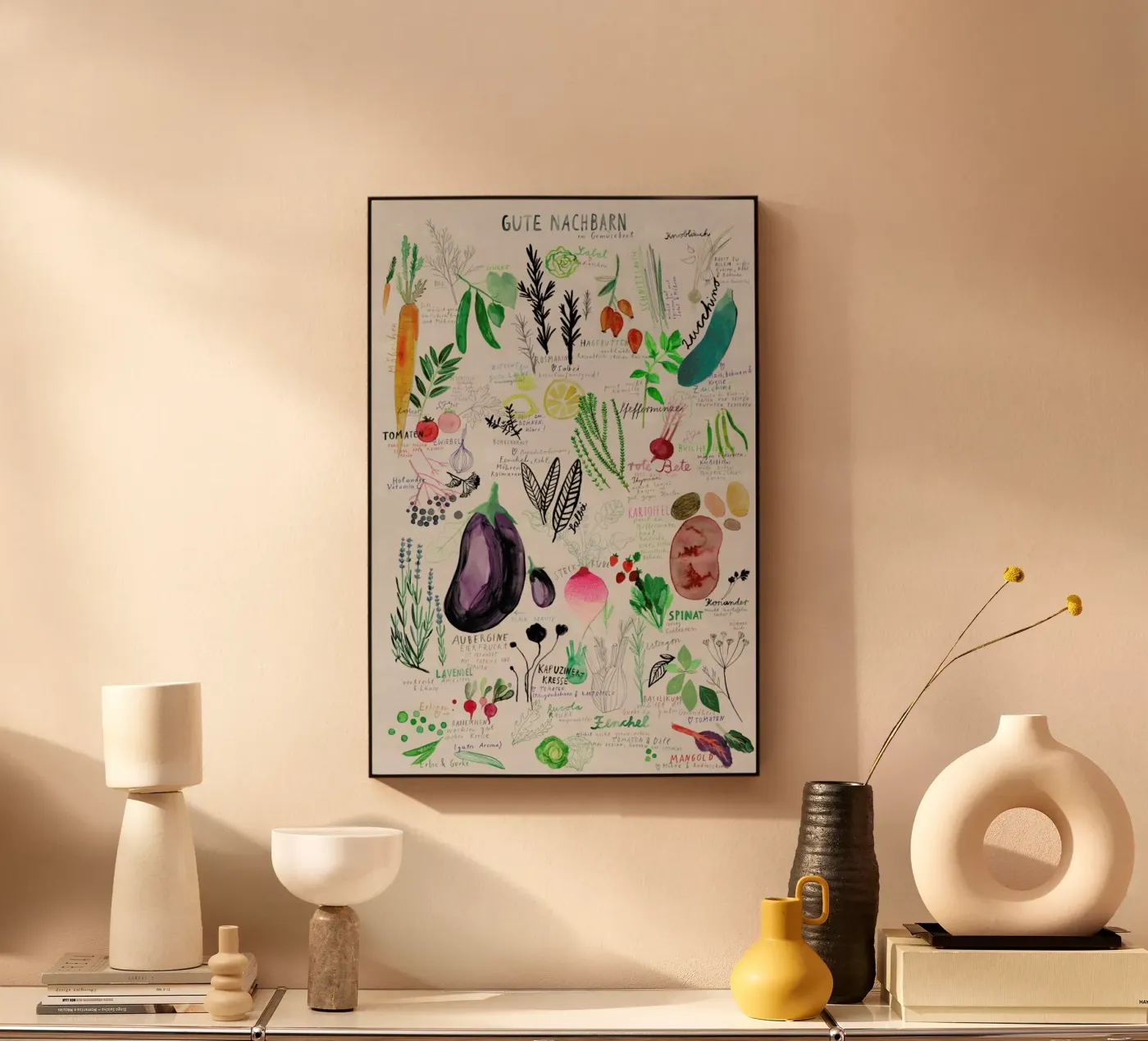 Gute Nachbarn acryl van Rinah Lang