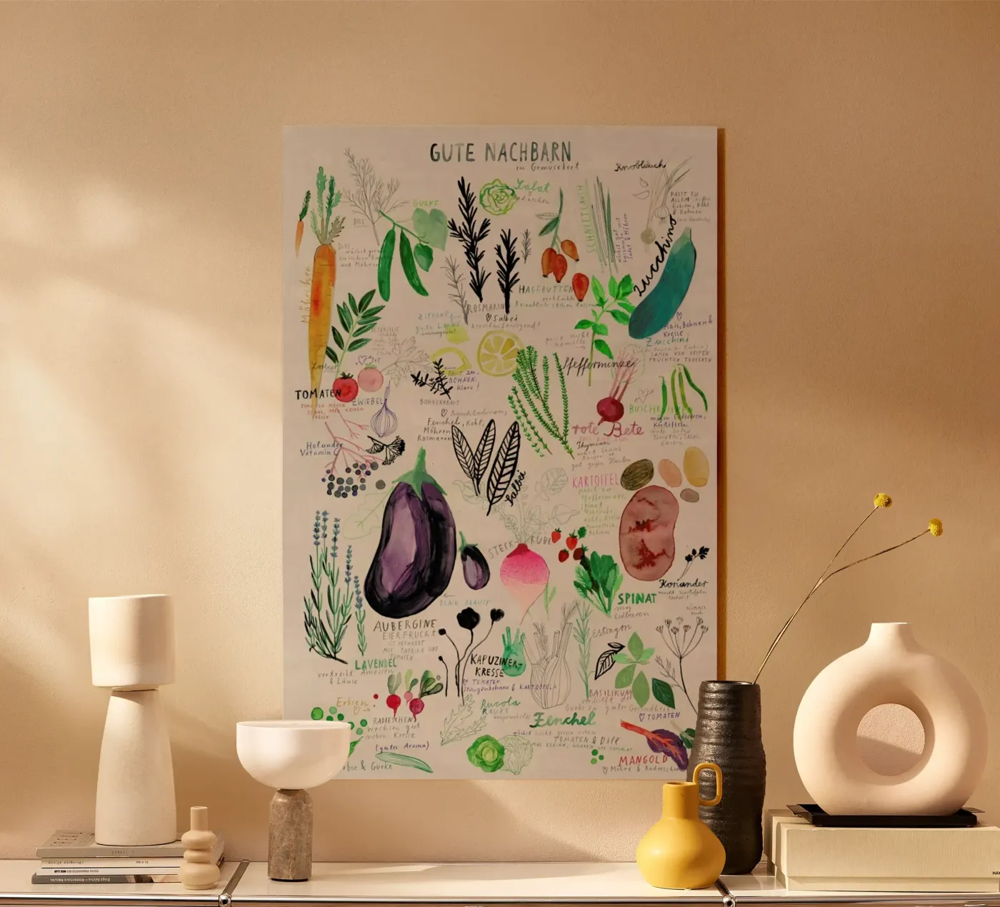 Gute Nachbarn acryl van Rinah Lang