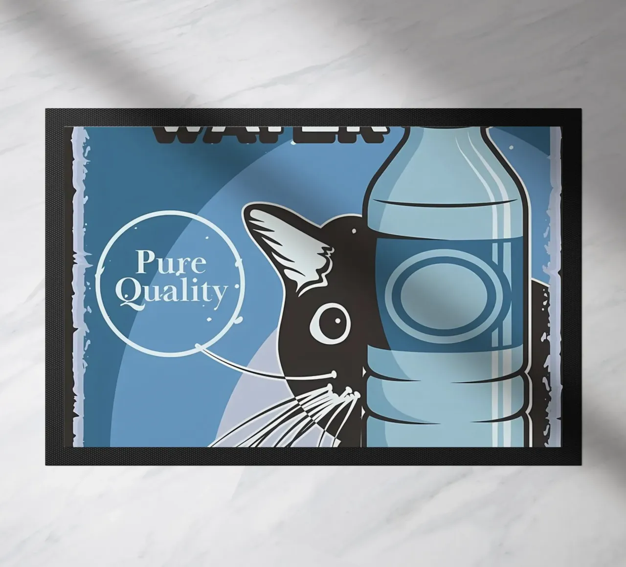 Gatto e acqua zerbino da Monique A Hooper