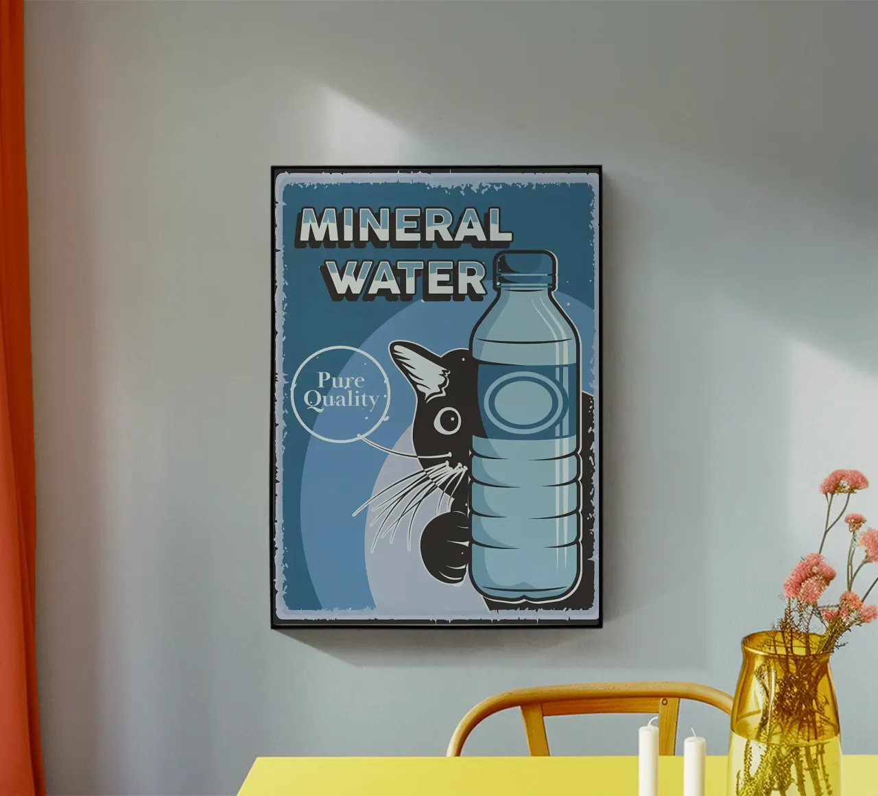 Gatto e acqua plexiglass da Monique A Hooper