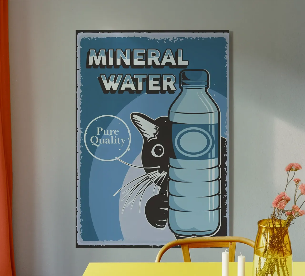 Gatto e acqua plexiglass da Monique A Hooper