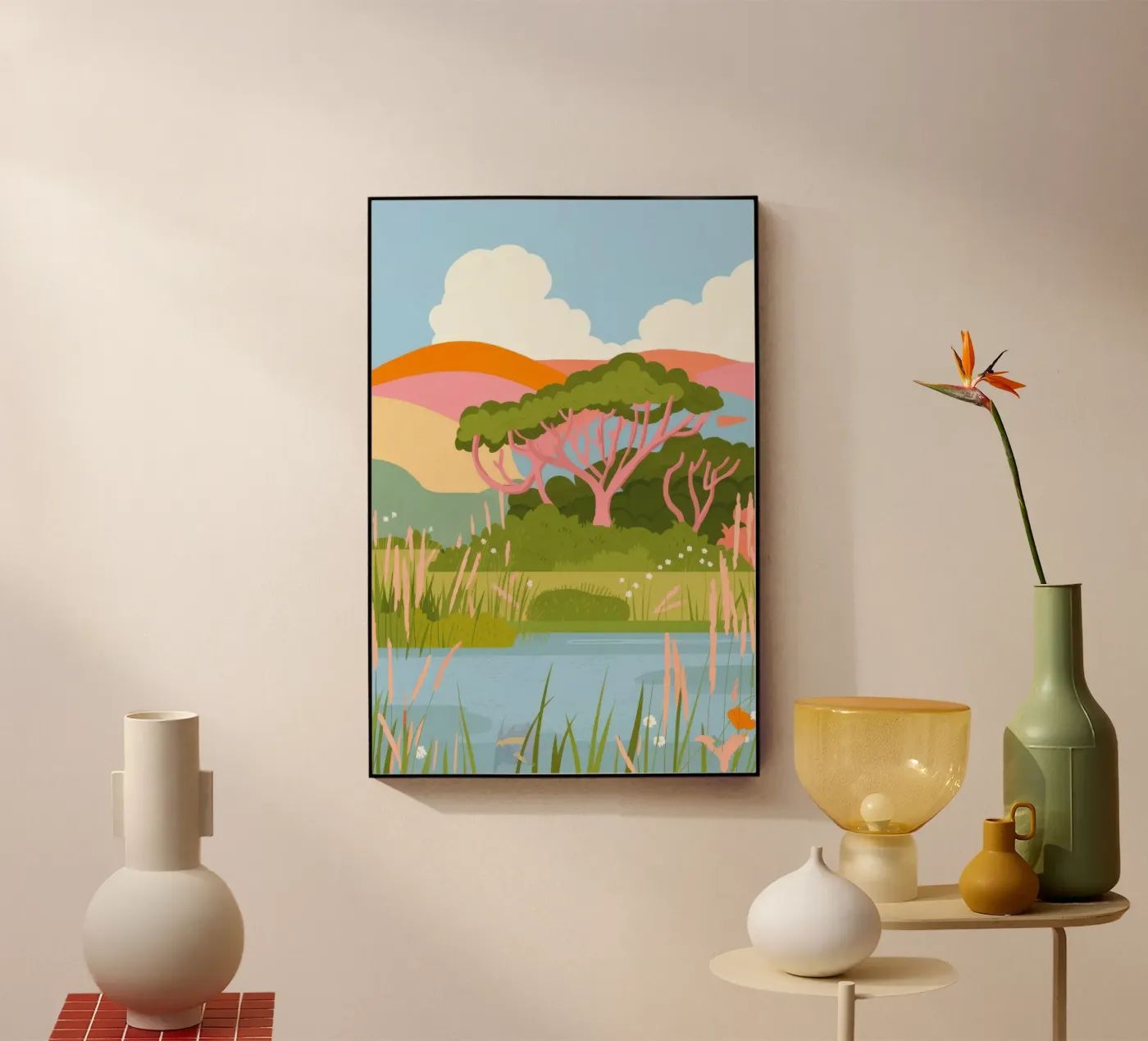 Paesaggio tranquillo plexiglass da Seren Liodra