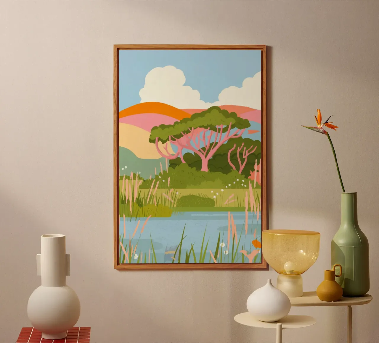 Paesaggio tranquillo alluminio dibond da Seren Liodra