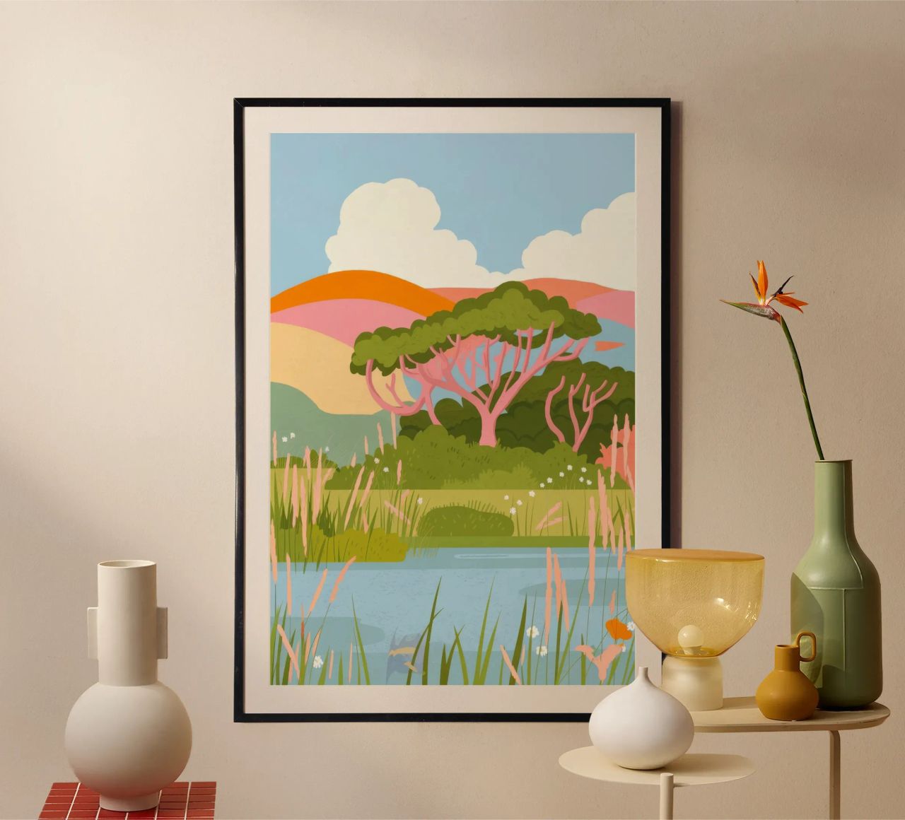 Beschauliche Landschaft Poster von Seren Liodra