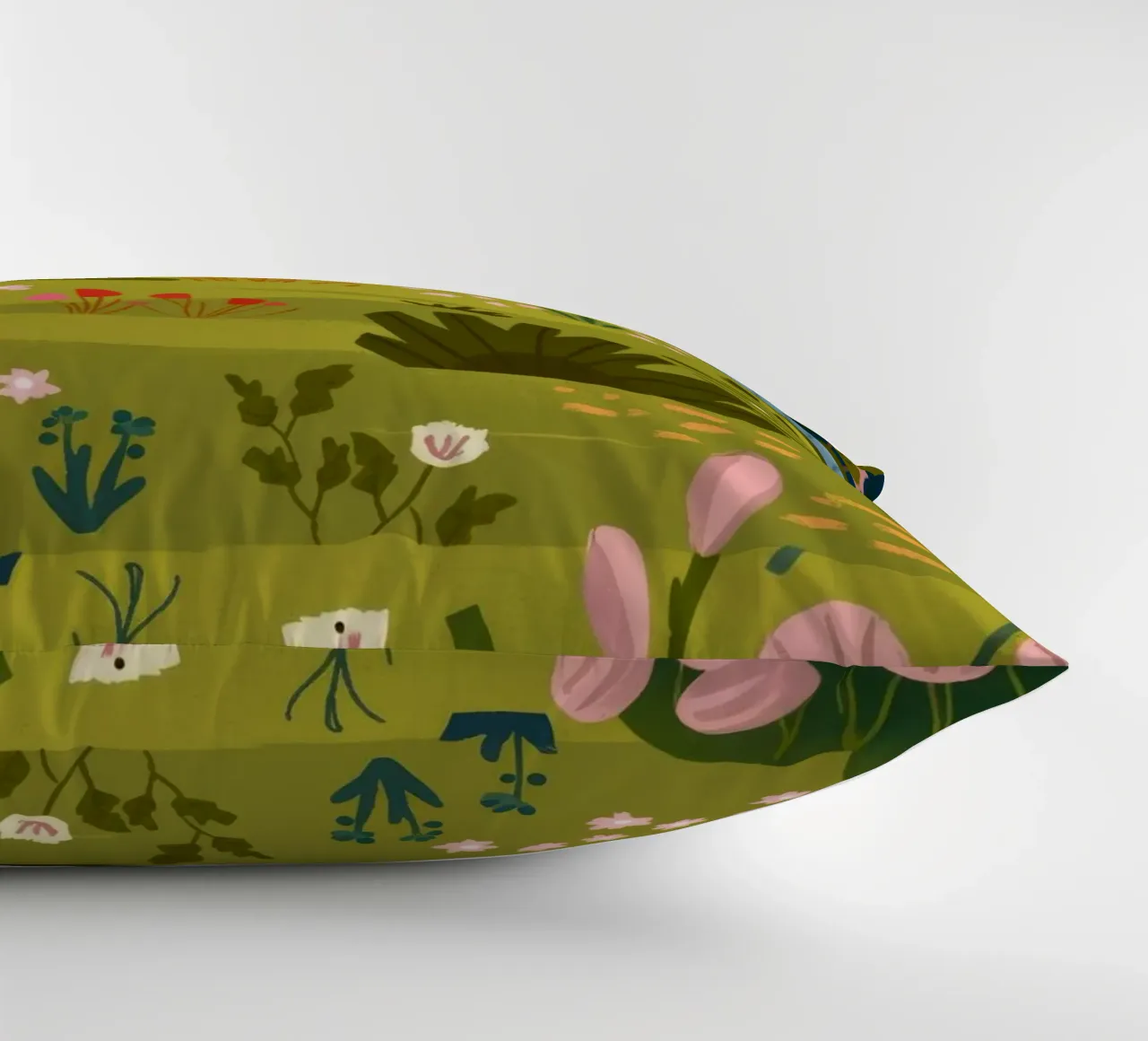 Garden Scene decorative cushion by Seren Liodra