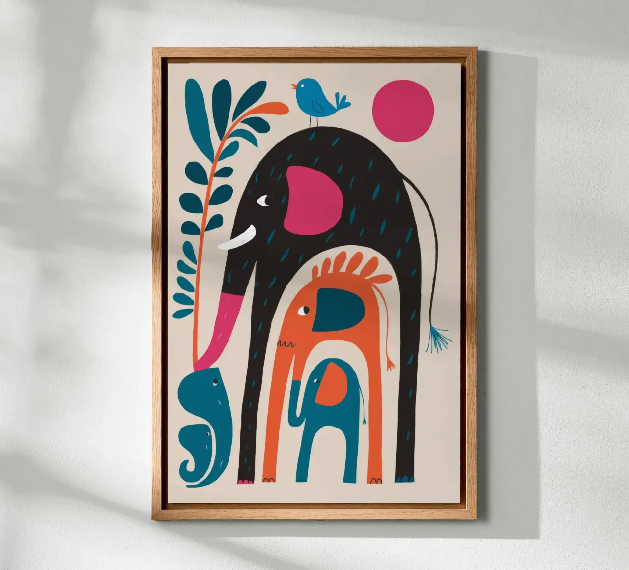 Abstract Elephant Art alu-dibond by Seren Liodra