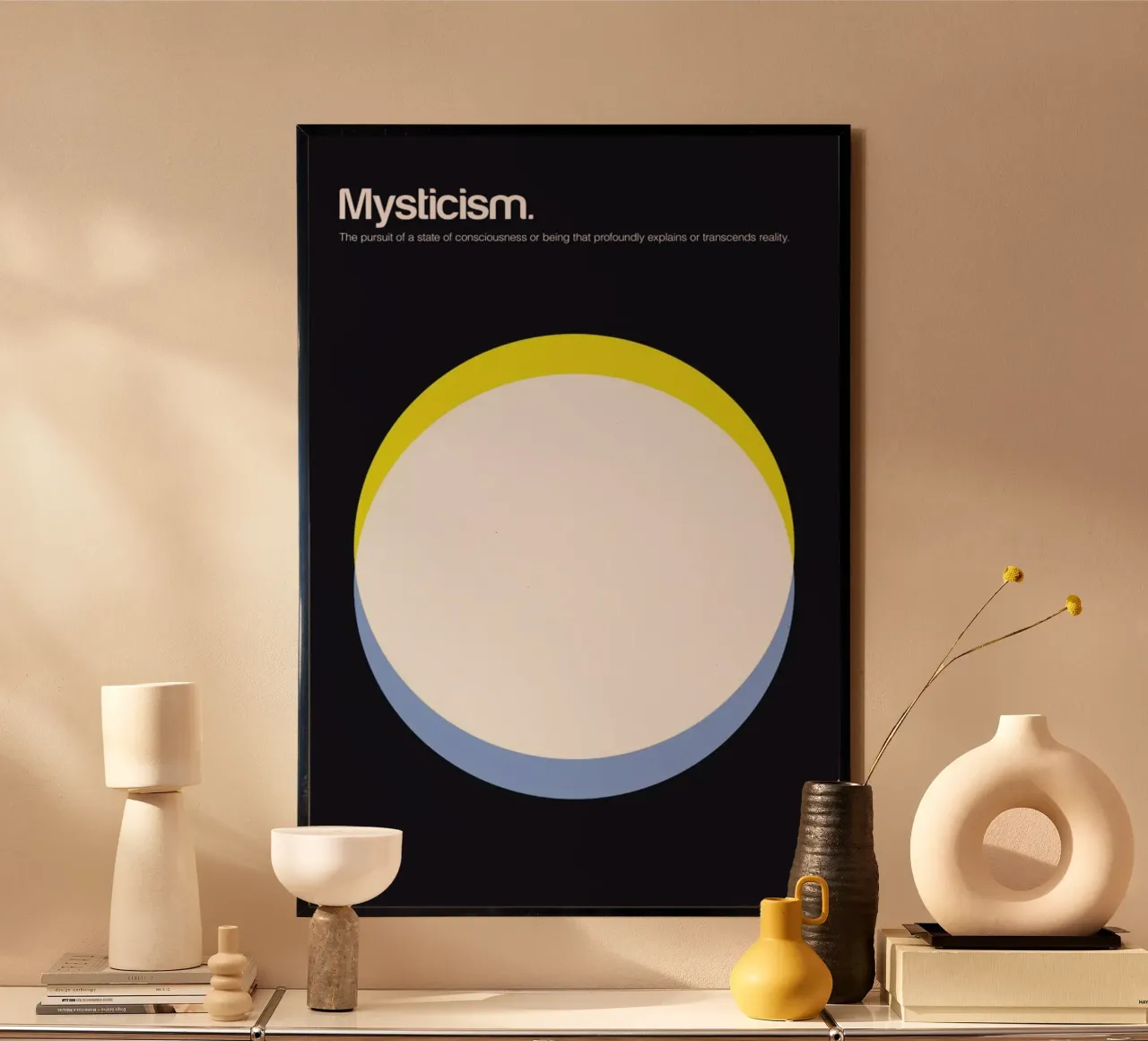 Mysticism poster con telaio in legno da Genís Carreras