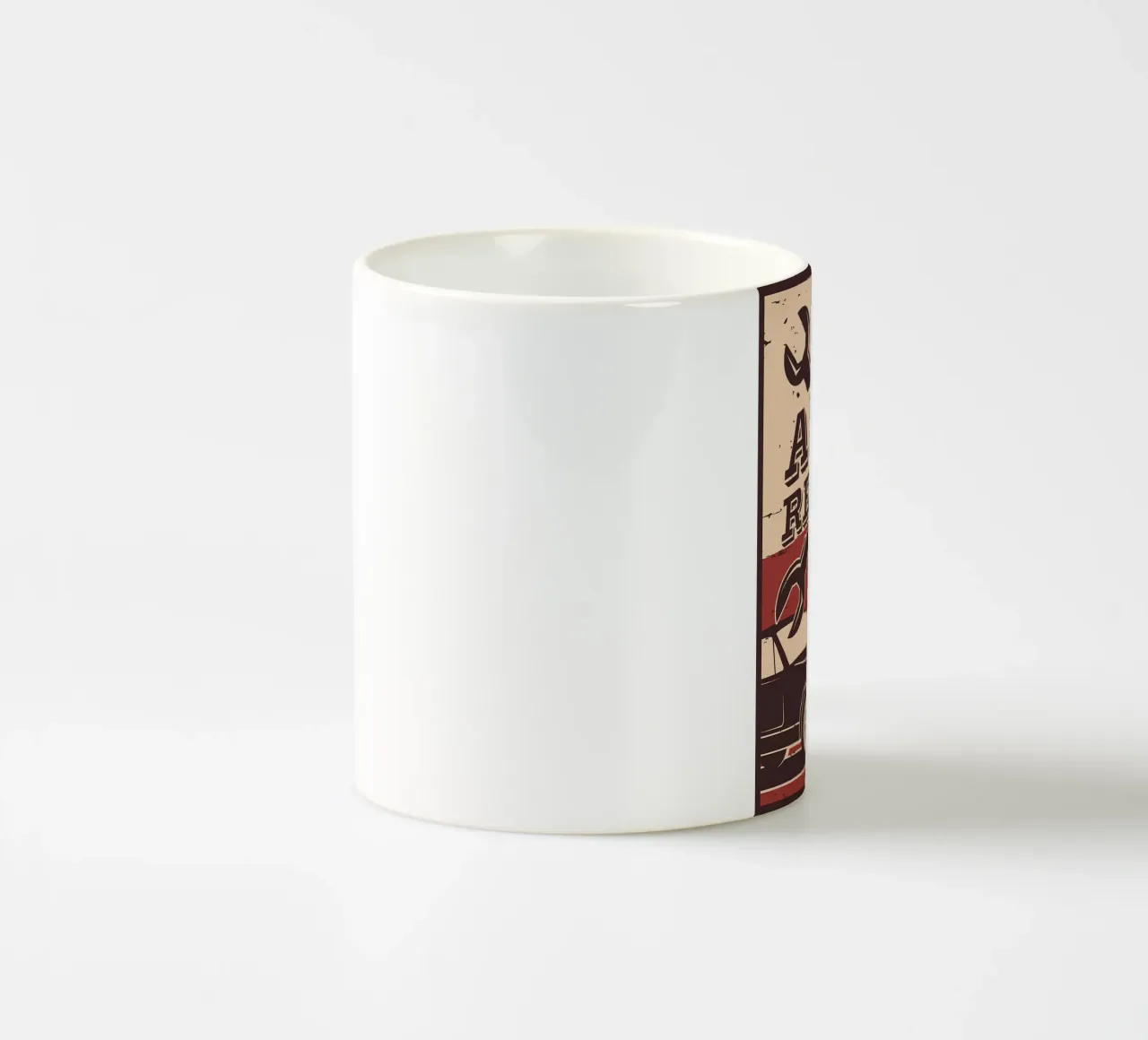 Retro Cat e Garage 6 tazza in ceramica da Monique A Hooper