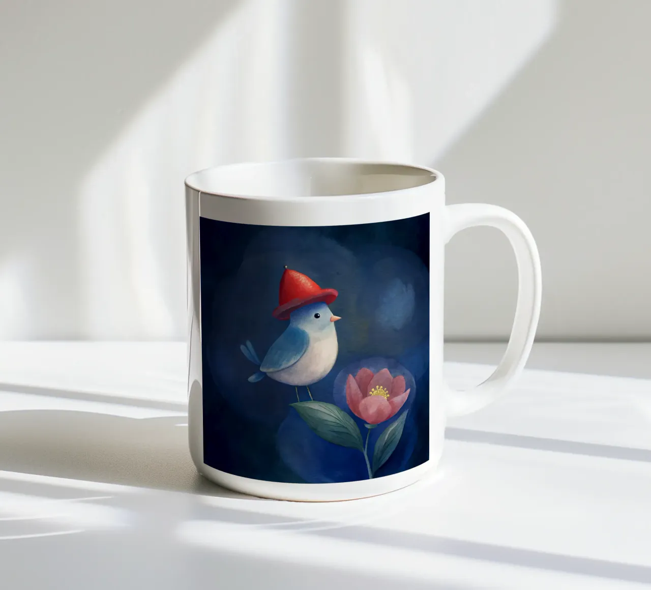 uccello pensatore tazza in ceramica da 🎁 ARTVI-SHOP
