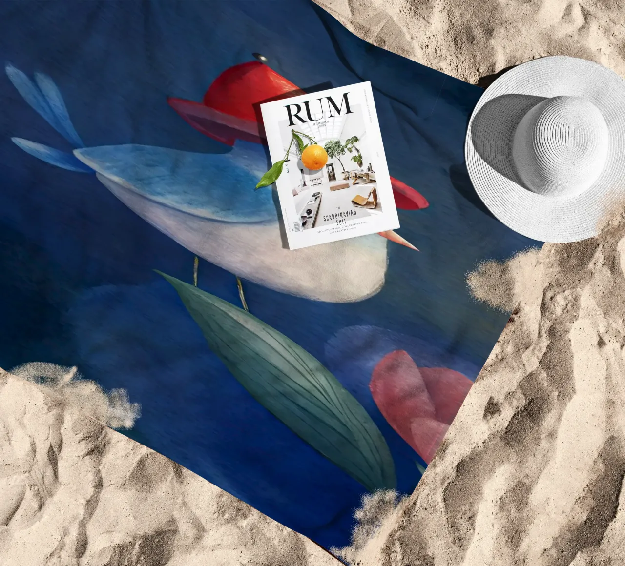 uccello pensatore telo mare da 🎁 ARTVI-SHOP