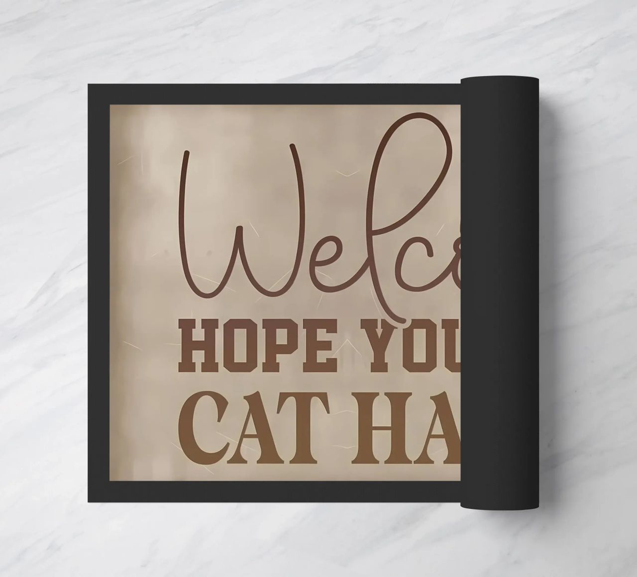 Hope you like cat hair doormat by Monique A Hooper