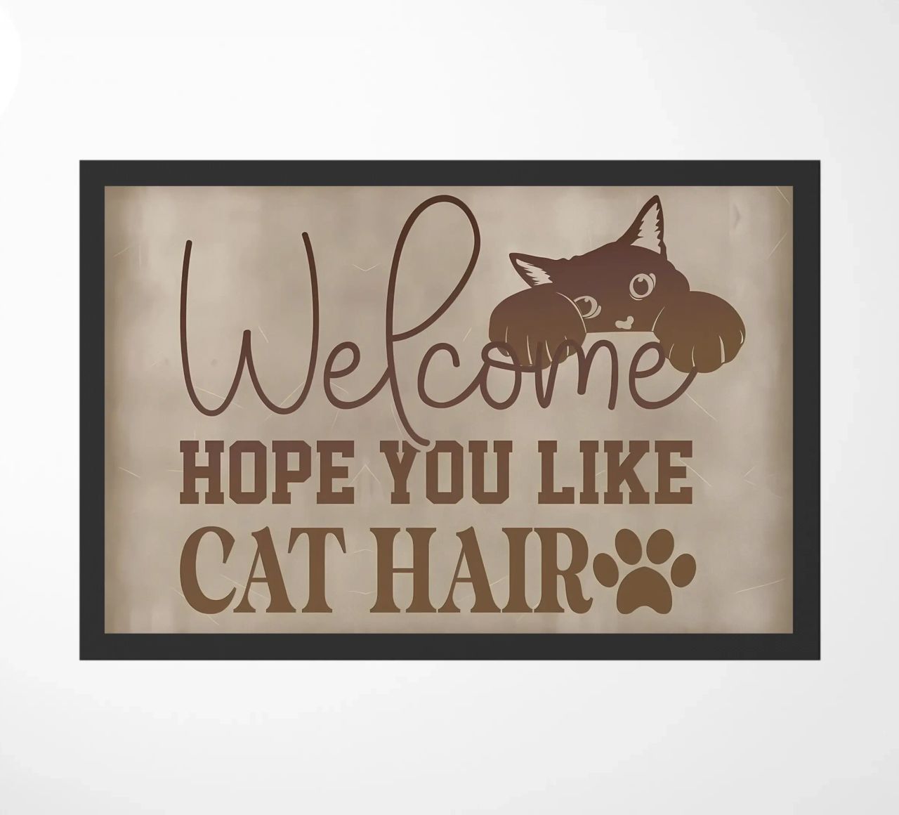 Hope you like cat hair doormat by Monique A Hooper