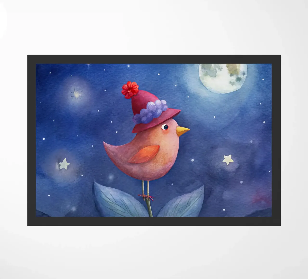 L'uccellino e la luna zerbino da 🎁 ARTVI-SHOP