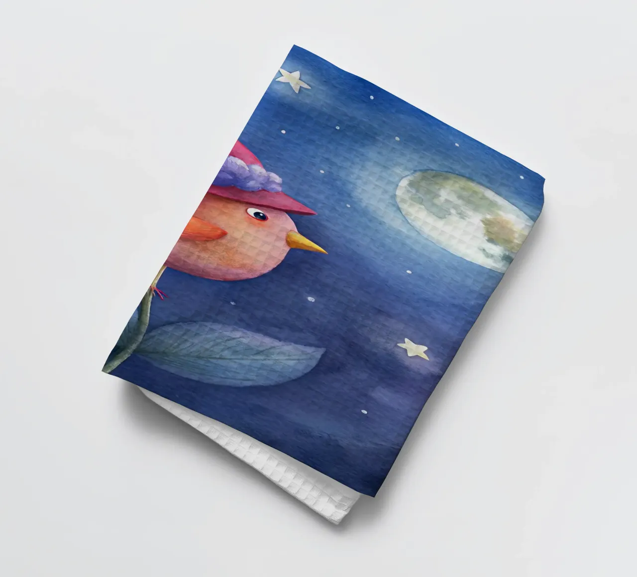 L'uccellino e la luna canovaccio da cucina da 🎁 ARTVI-SHOP