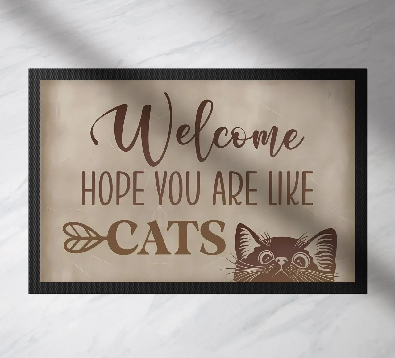 Hope you like cat hair doormat by Monique A Hooper