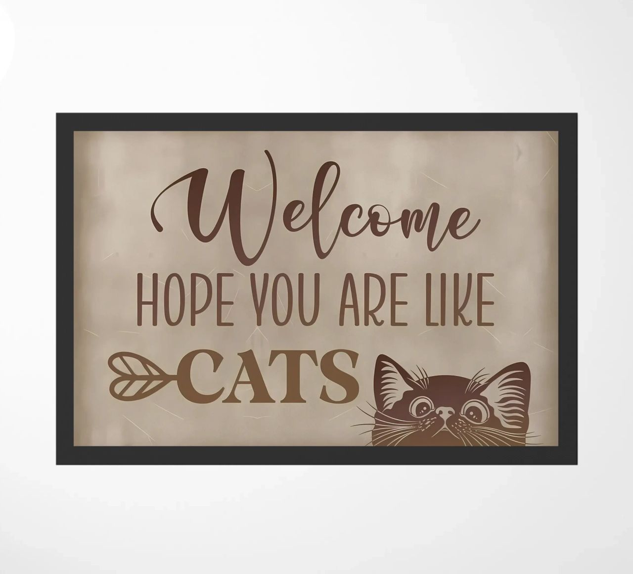 Hope you like cat hair doormat by Monique A Hooper