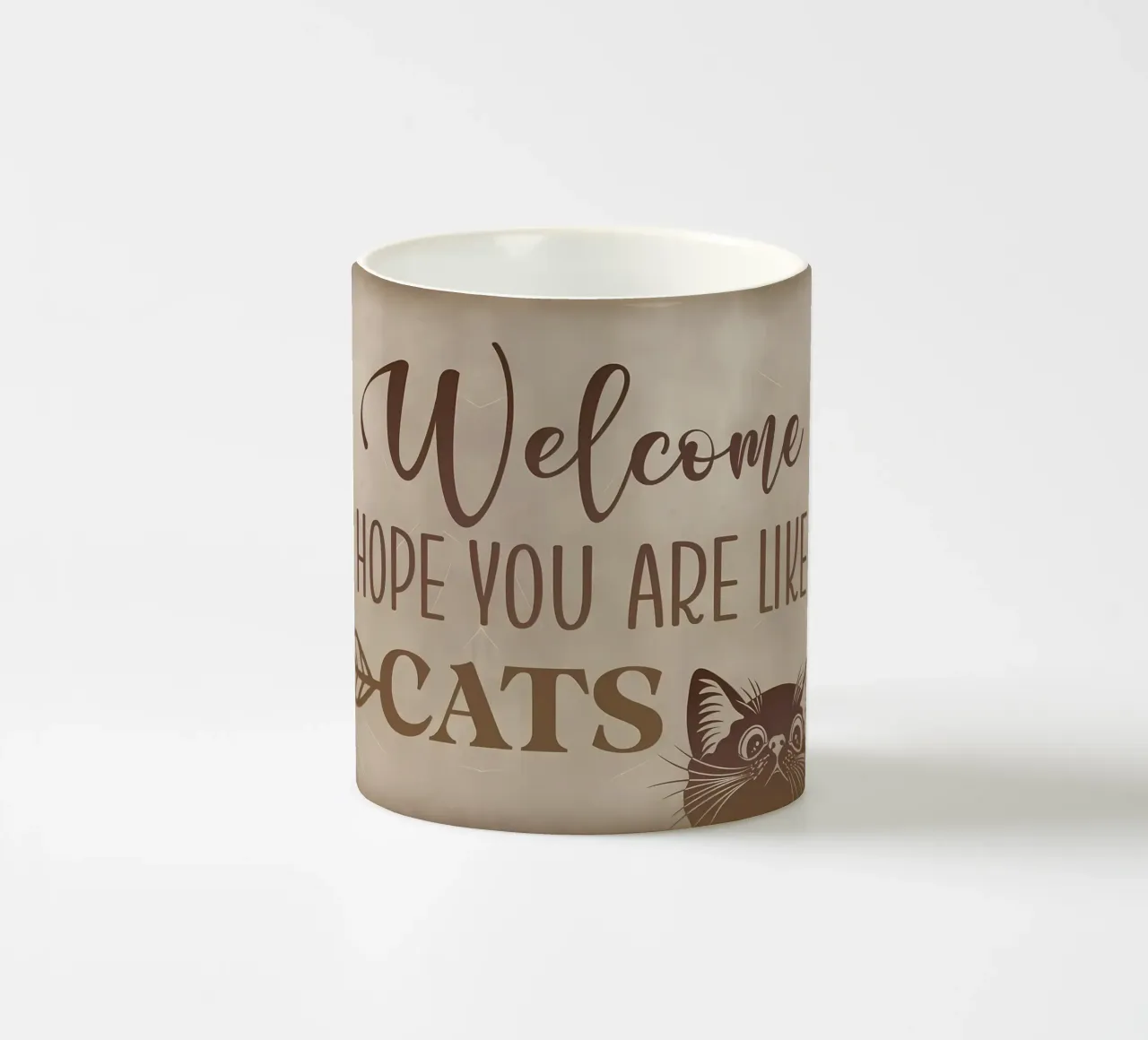 Spero che ti piaccia il pelo di gatto tazza in ceramica da Monique A Hooper