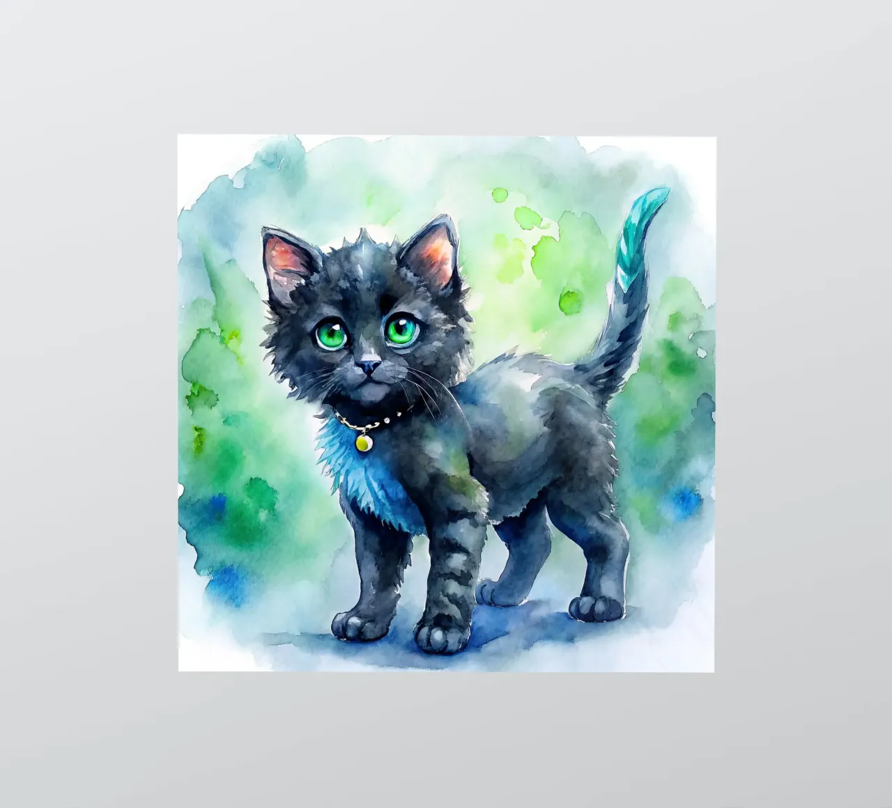 kitten in watercolor sticker by 🎁 ARTVI-SHOP