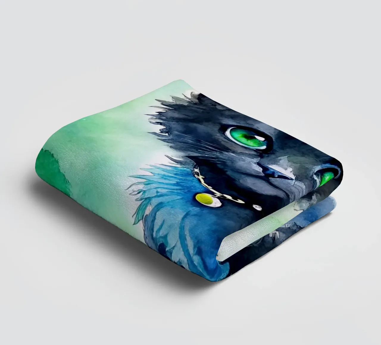 gattino in acquerello asciugamano da bagno da 🎁 ARTVI-SHOP