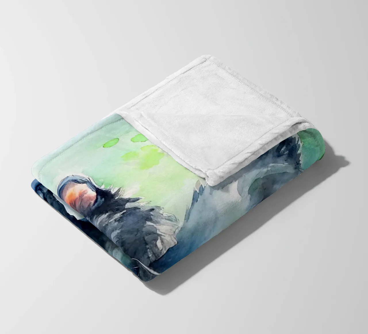 gattino in acquerello coperta in pile da 🎁 ARTVI-SHOP