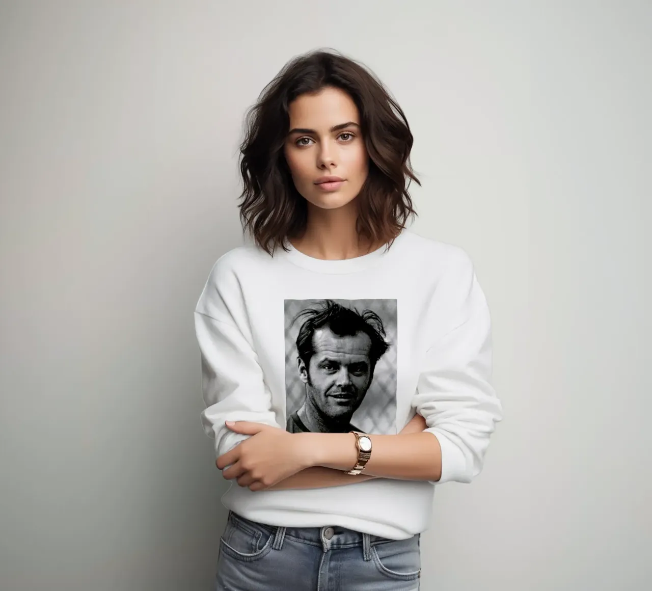 Jack Nicholson in 'One Flew Over the Cuckoo's Nest' Sweatshirt von Gallery Print and Art Limited