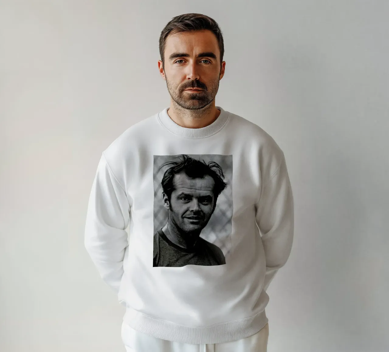 Jack Nicholson in 'One Flew Over the Cuckoo's Nest' Sweatshirt von Gallery Print and Art Limited