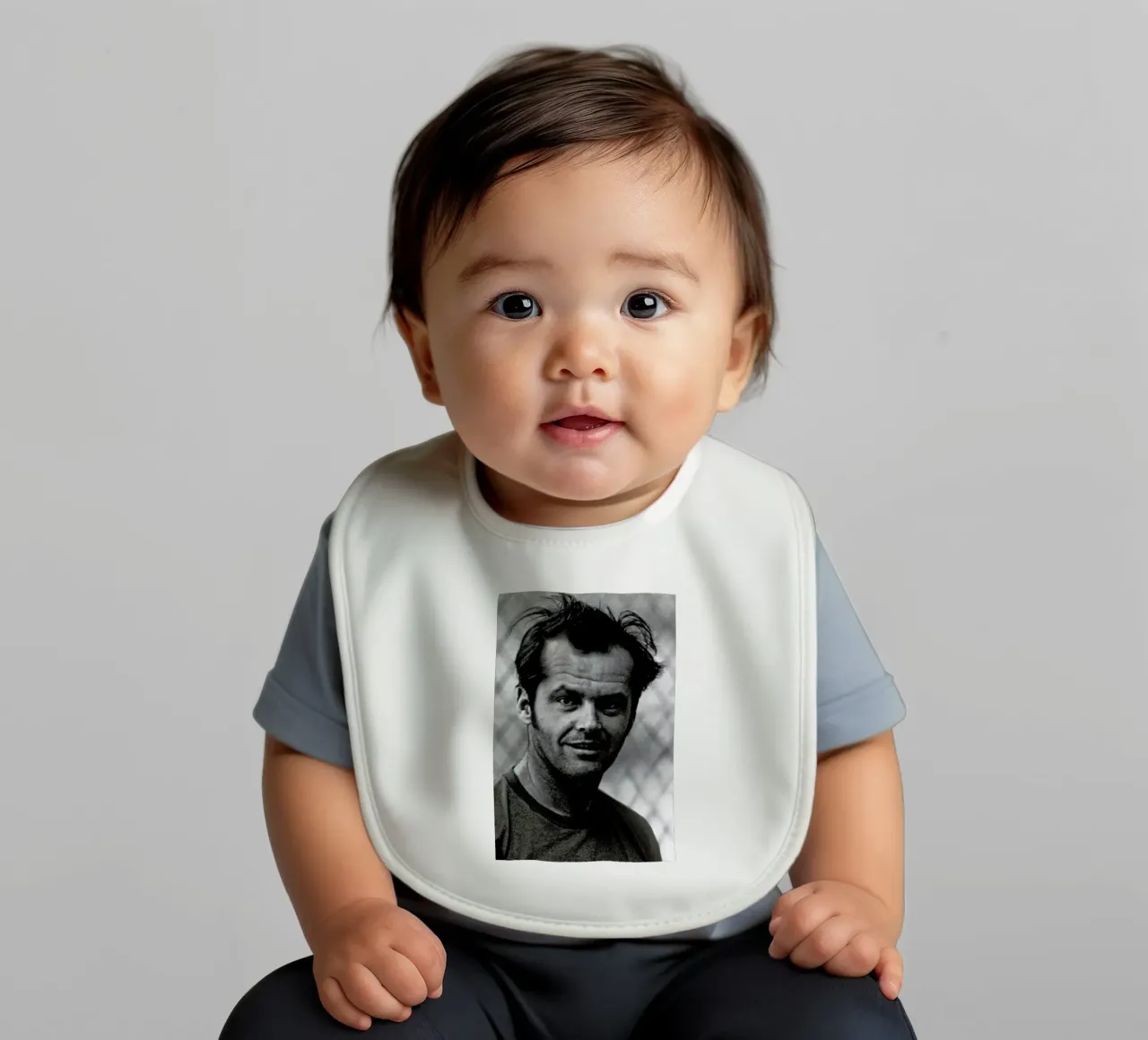 Jack Nicholson in 'One Flew Over the Cuckoo's Nest' bavaglino da Gallery Print and Art Limited