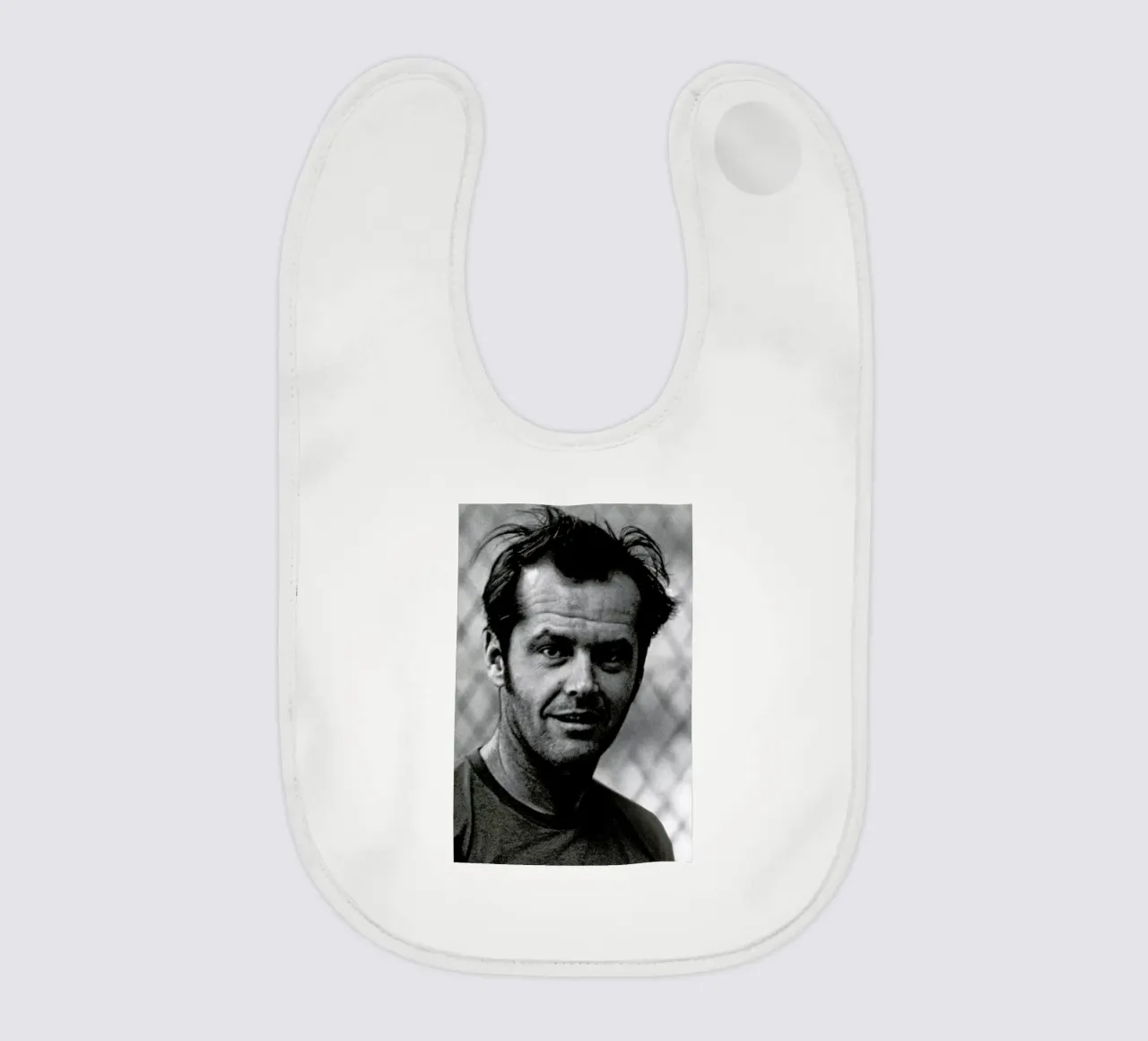 Jack Nicholson in 'One Flew Over the Cuckoo's Nest' bavaglino da Gallery Print and Art Limited