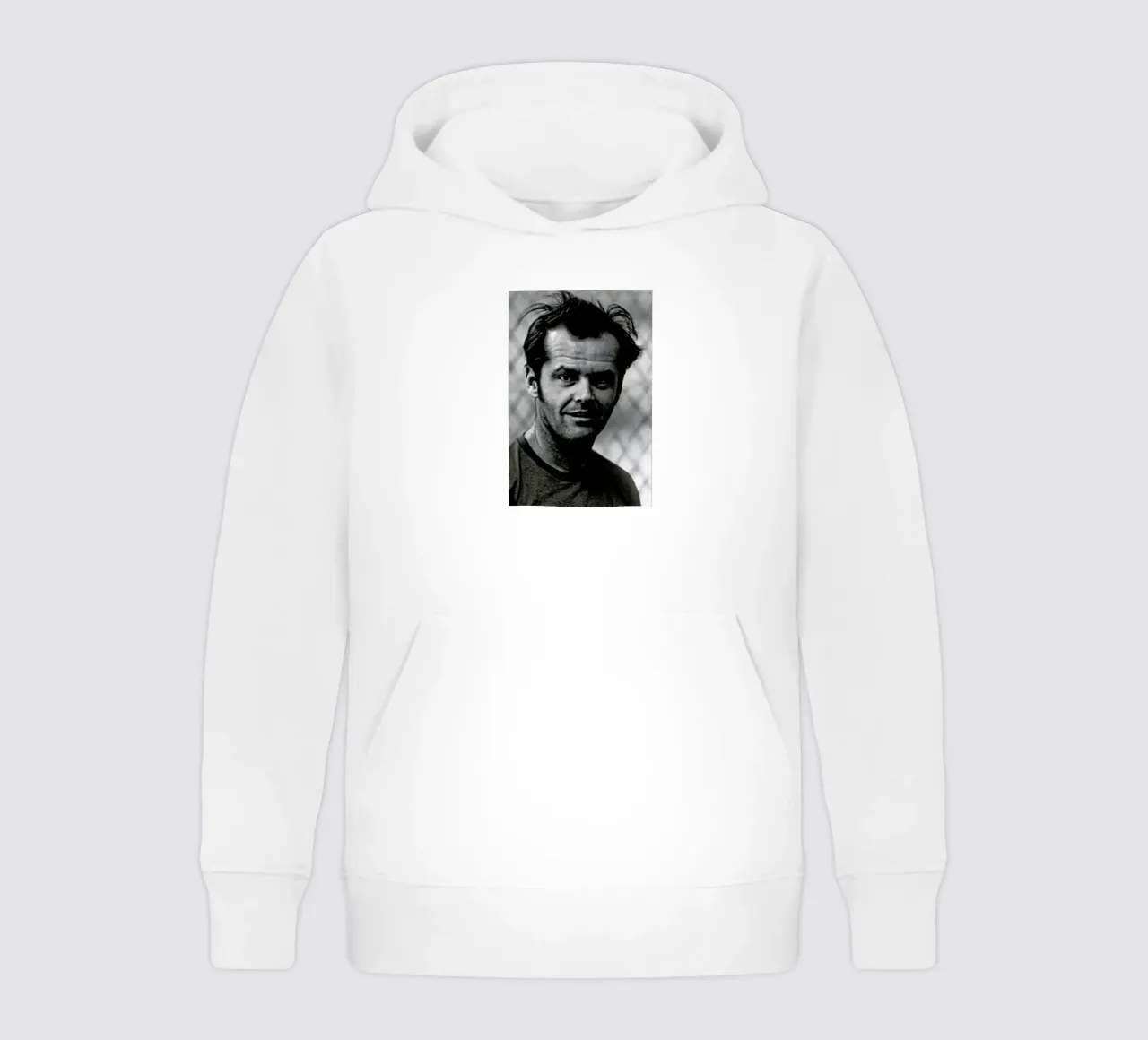 Jack Nicholson in 'One Flew Over the Cuckoo's Nest' felpa bambino con cappuccio da Gallery Print and Art Limited