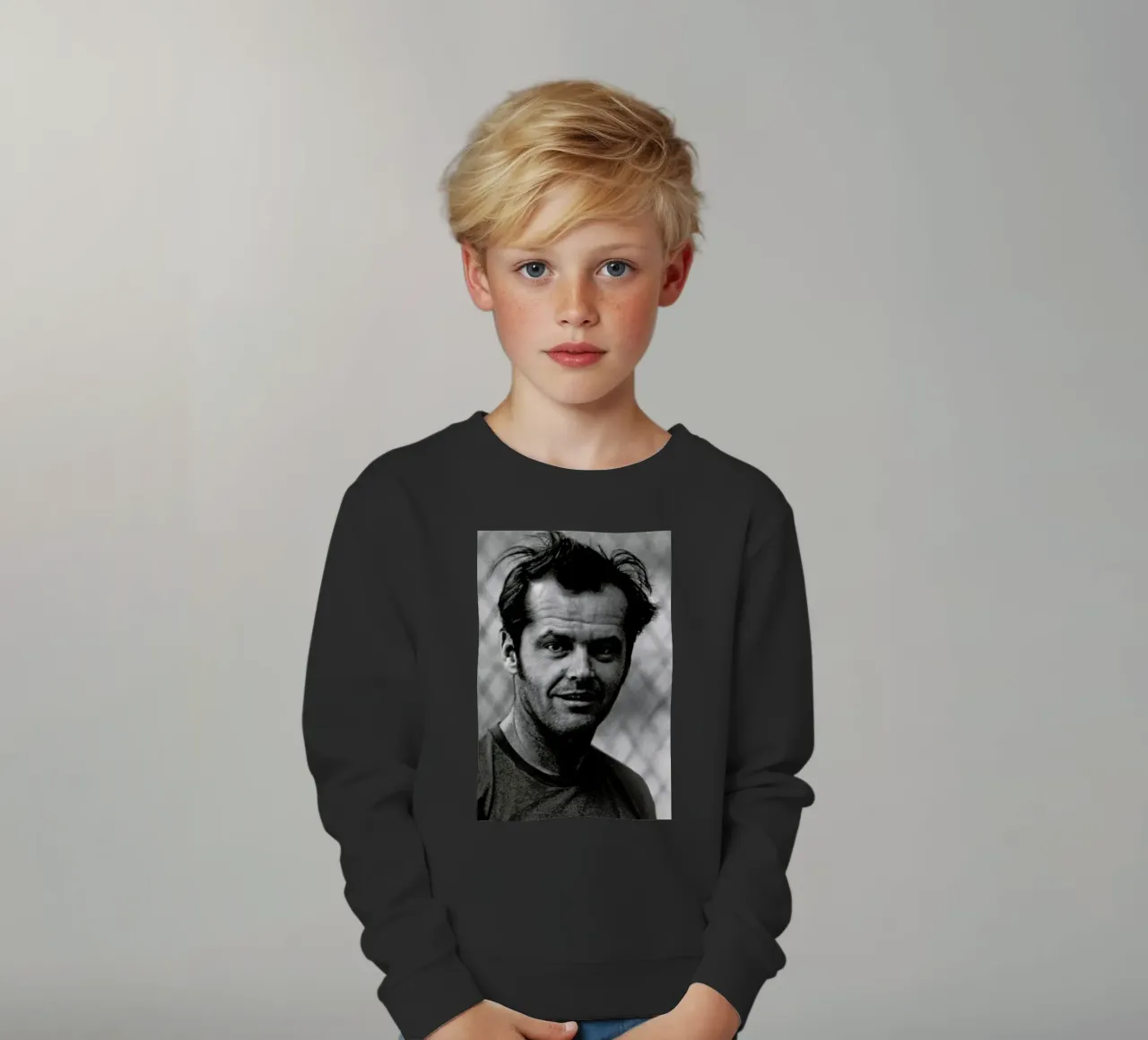 Jack Nicholson in 'One Flew Over the Cuckoo's Nest' felpa bambino da Gallery Print and Art Limited