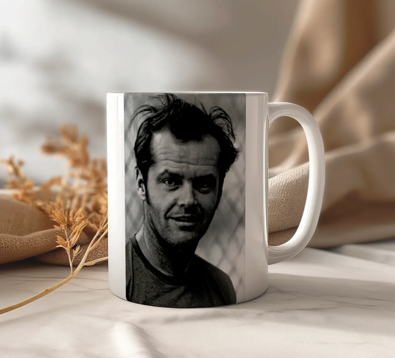 Jack Nicholson in 'One Flew Over the Cuckoo's Nest' keramische mok van Gallery Print and Art Limited