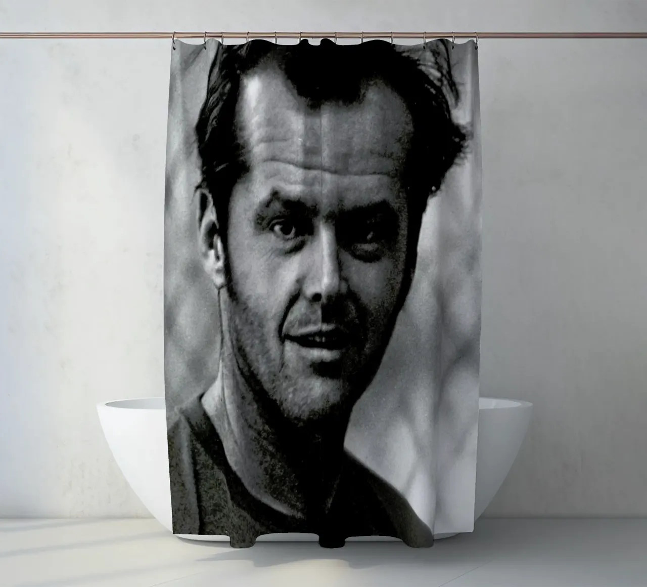 Jack Nicholson in 'One Flew Over the Cuckoo's Nest' Duschvorhang von Gallery Print and Art Limited