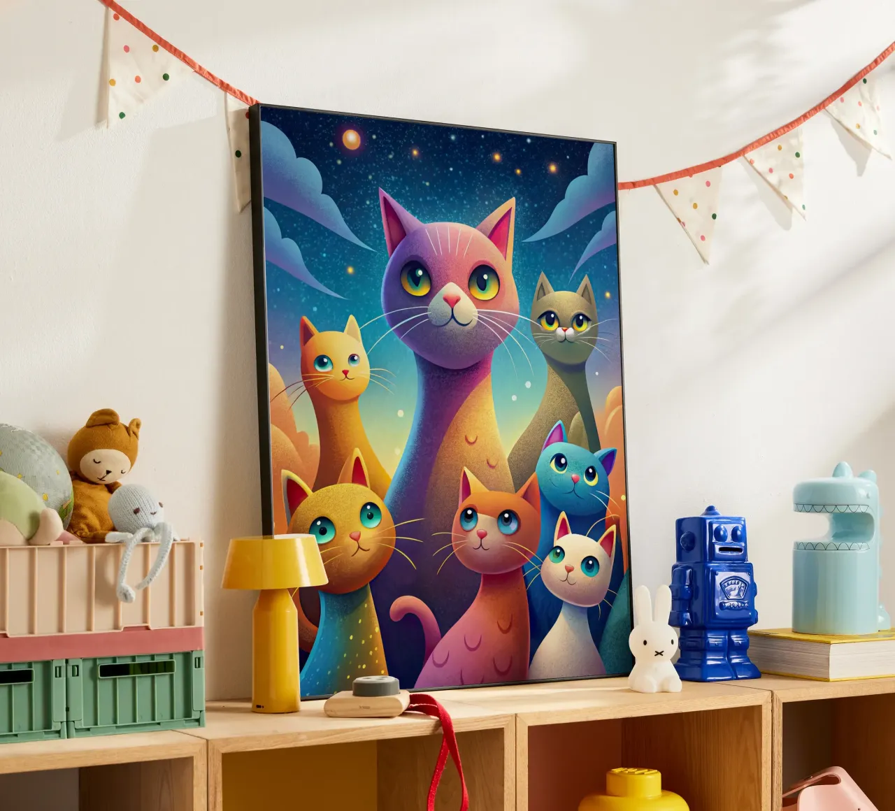 La banda dei gatti alluminio dibond da 🎁 ARTVI-SHOP