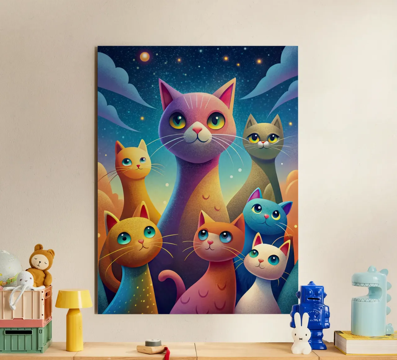 La banda dei gatti alluminio dibond da 🎁 ARTVI-SHOP