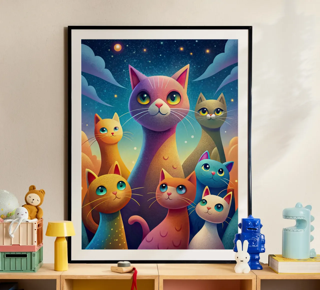 La banda dei gatti carta hahnemühle da 🎁 ARTVI-SHOP