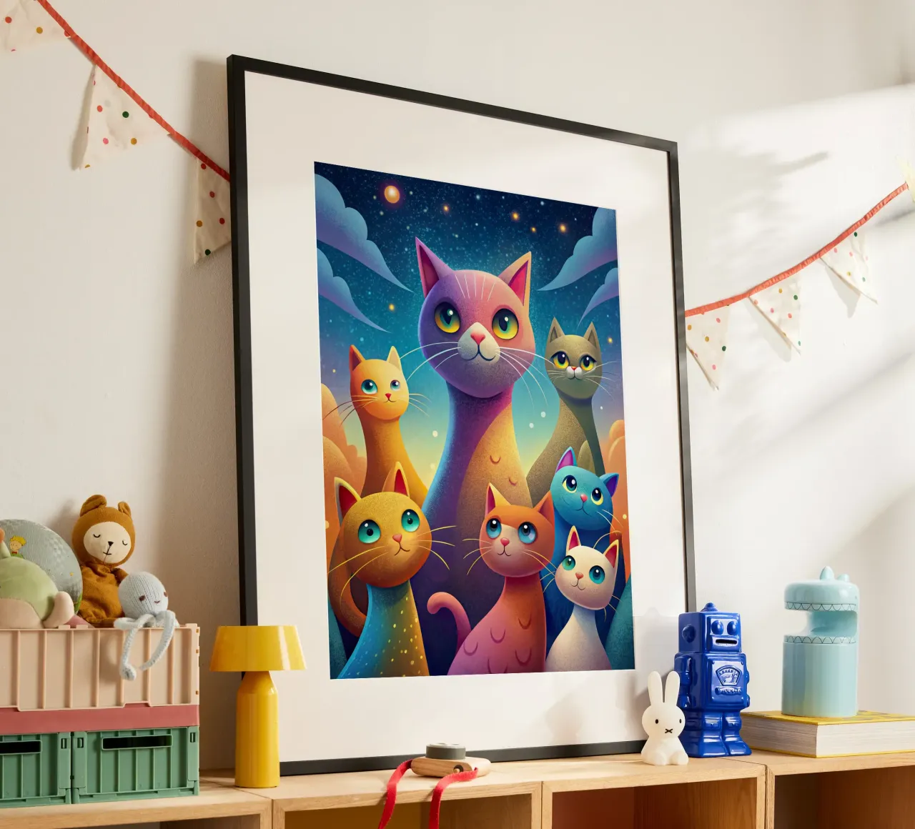 La banda dei gatti carta hahnemühle da 🎁 ARTVI-SHOP