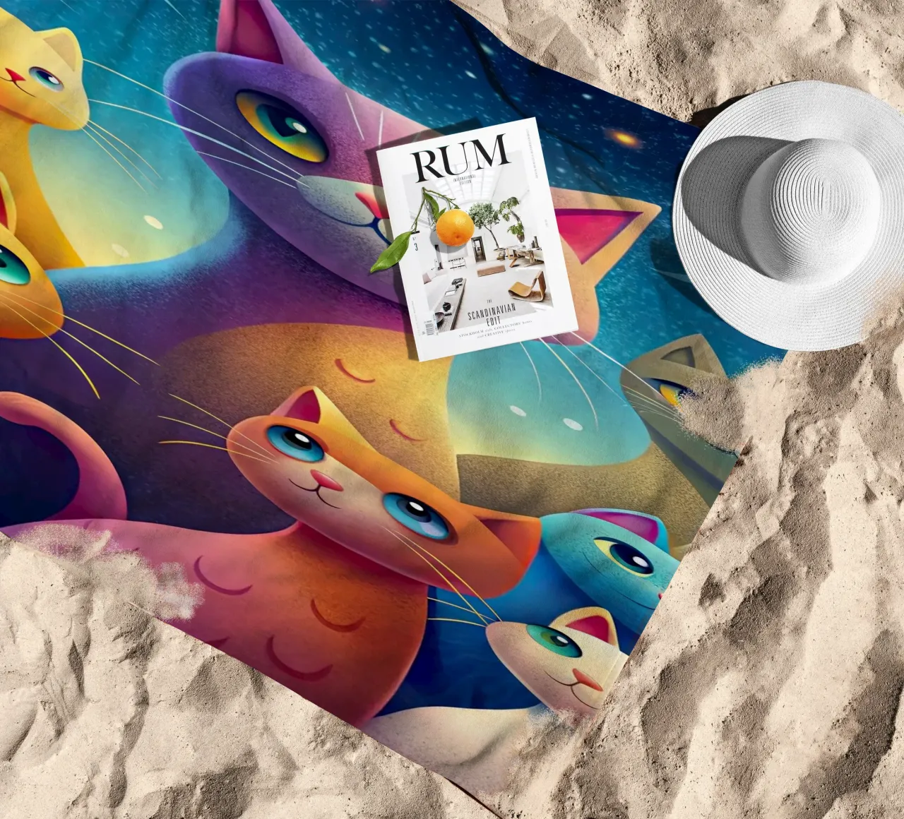 La banda dei gatti telo mare da 🎁 ARTVI-SHOP