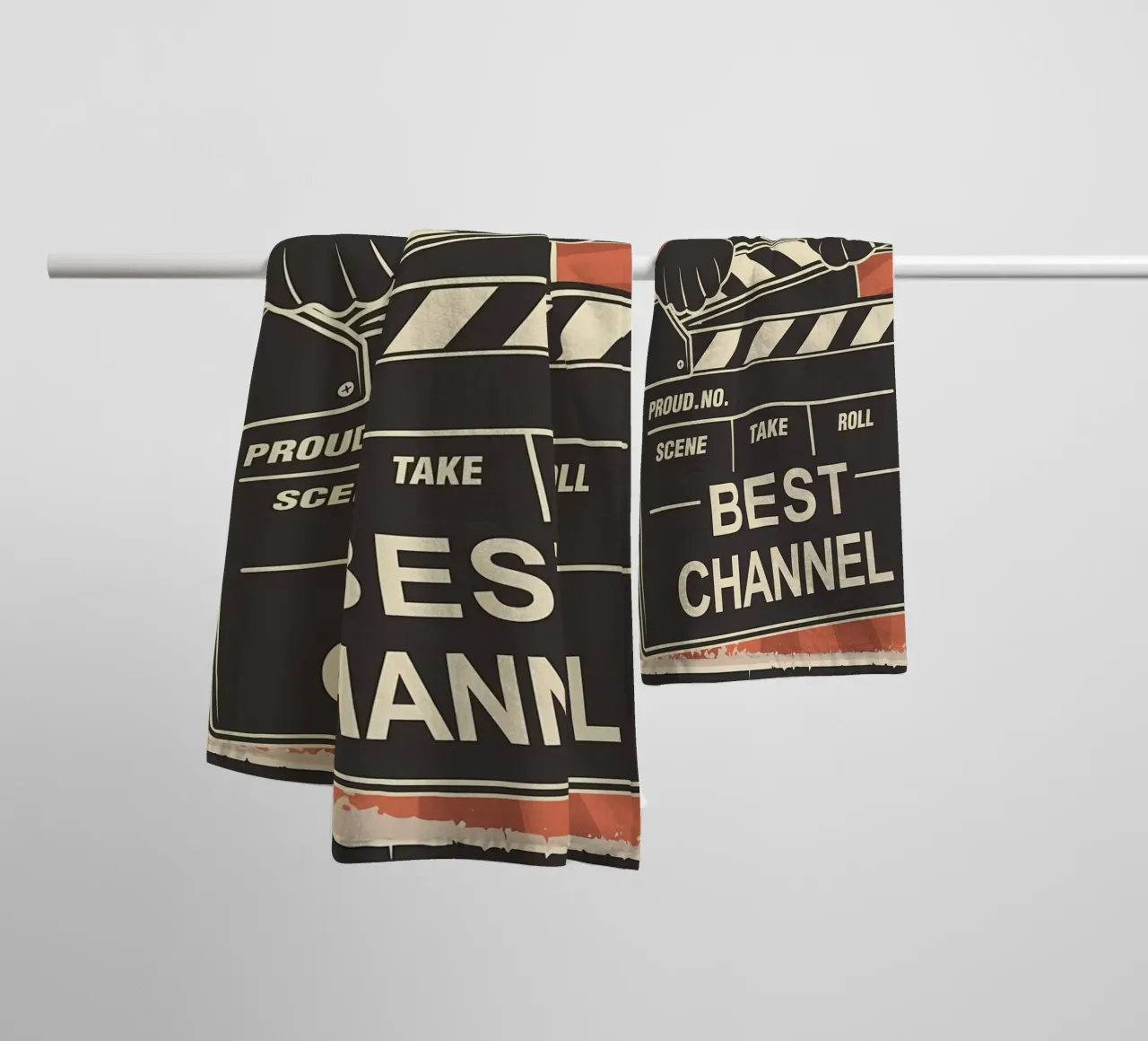 Cat Best Channel towel by Monique A Hooper