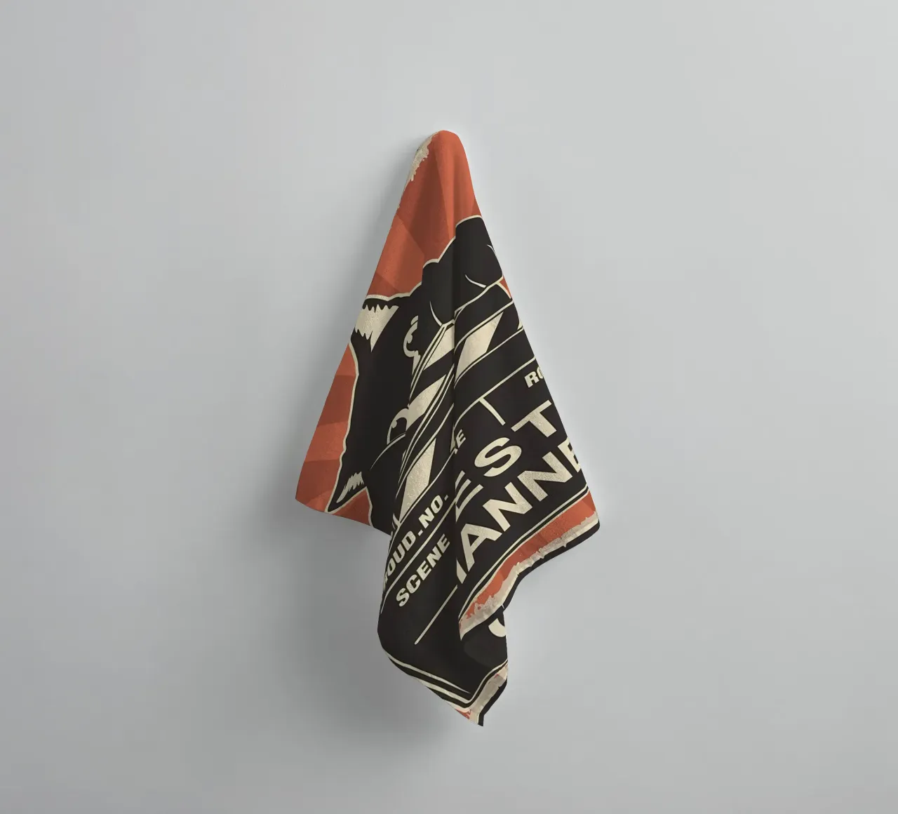 Cat Best Channel towel by Monique A Hooper