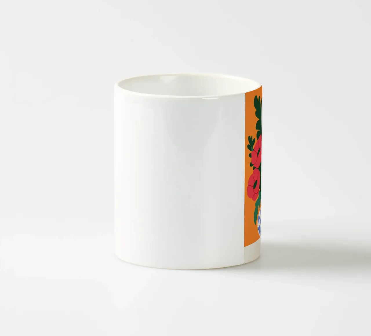 Composizione floreale colorata tazza in ceramica da Seren Liodra