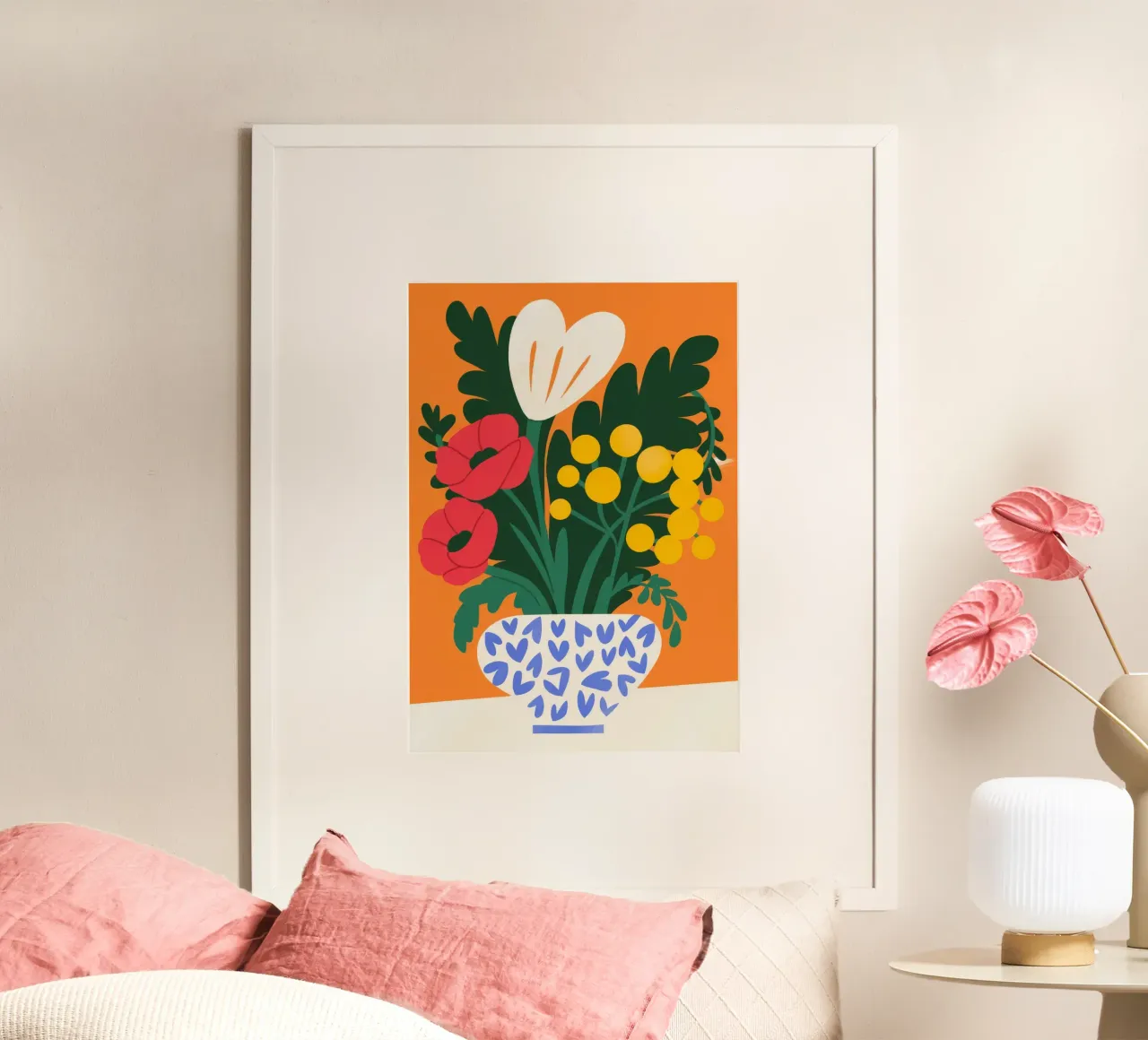 Composizione floreale colorata carta hahnemühle da Seren Liodra