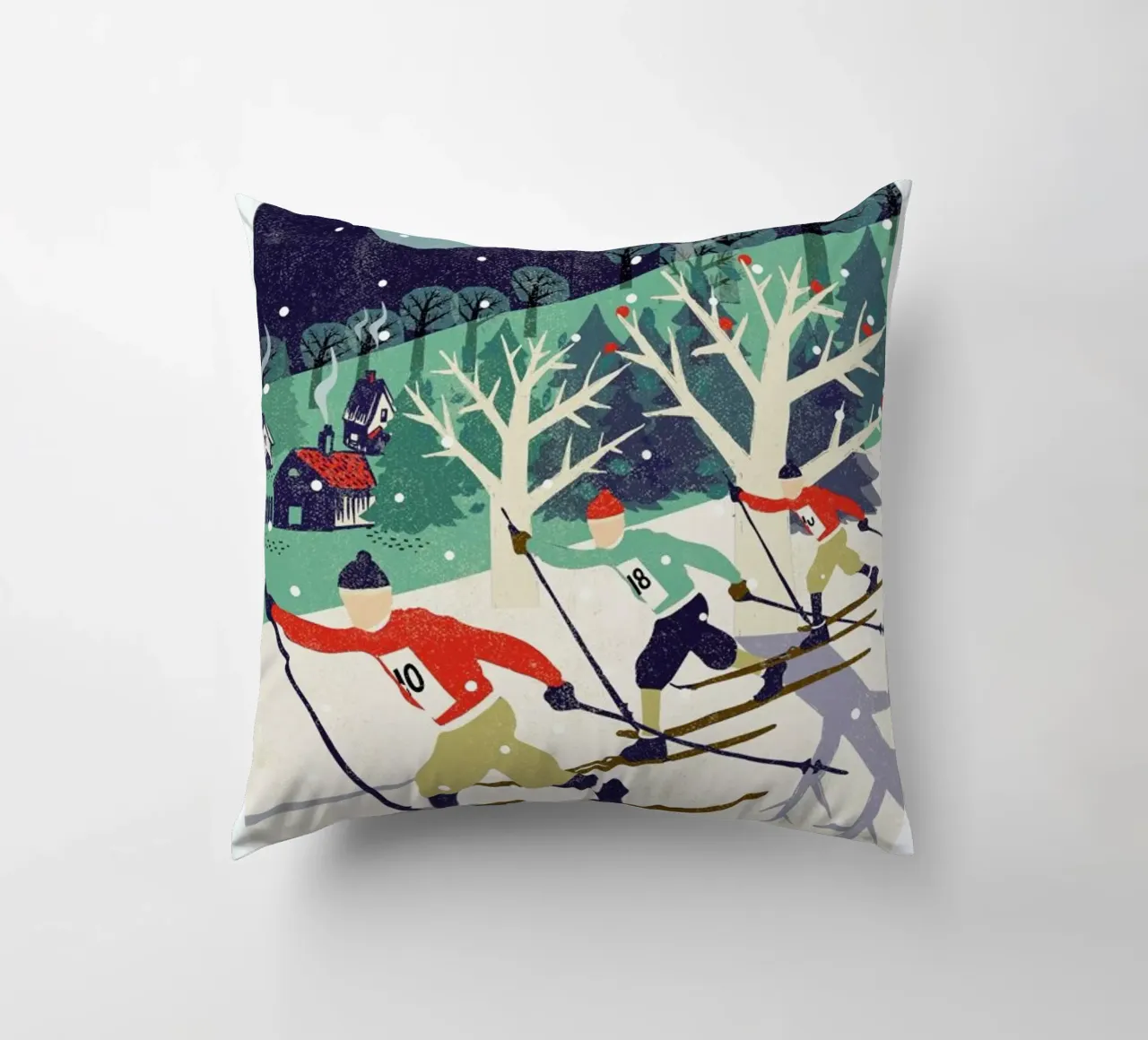 Skiers cuscino da Rocket68
