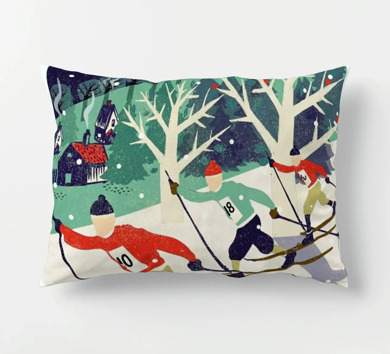 Skiers cuscino da Rocket68