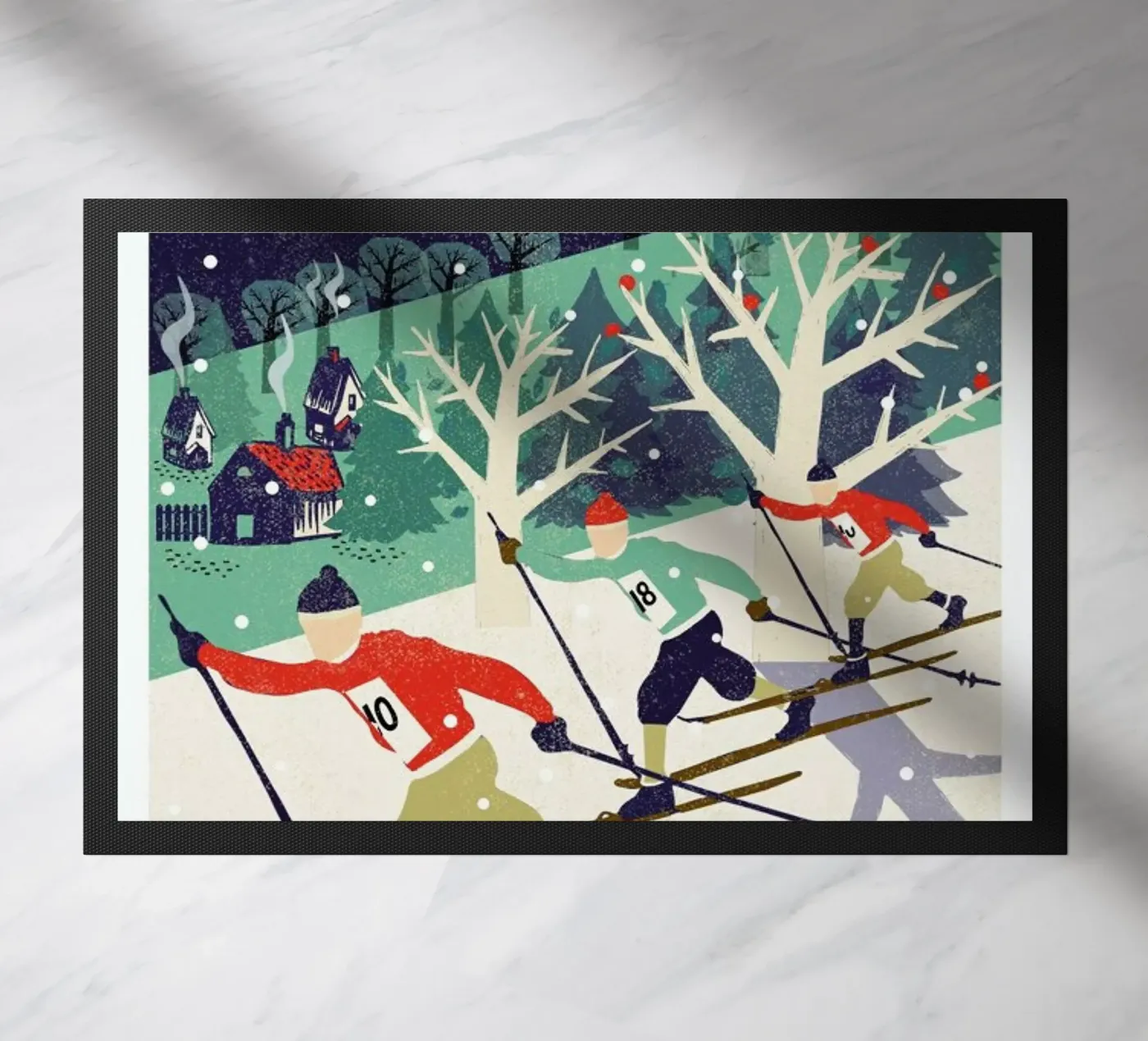 Skiers doormat by Rocket68
