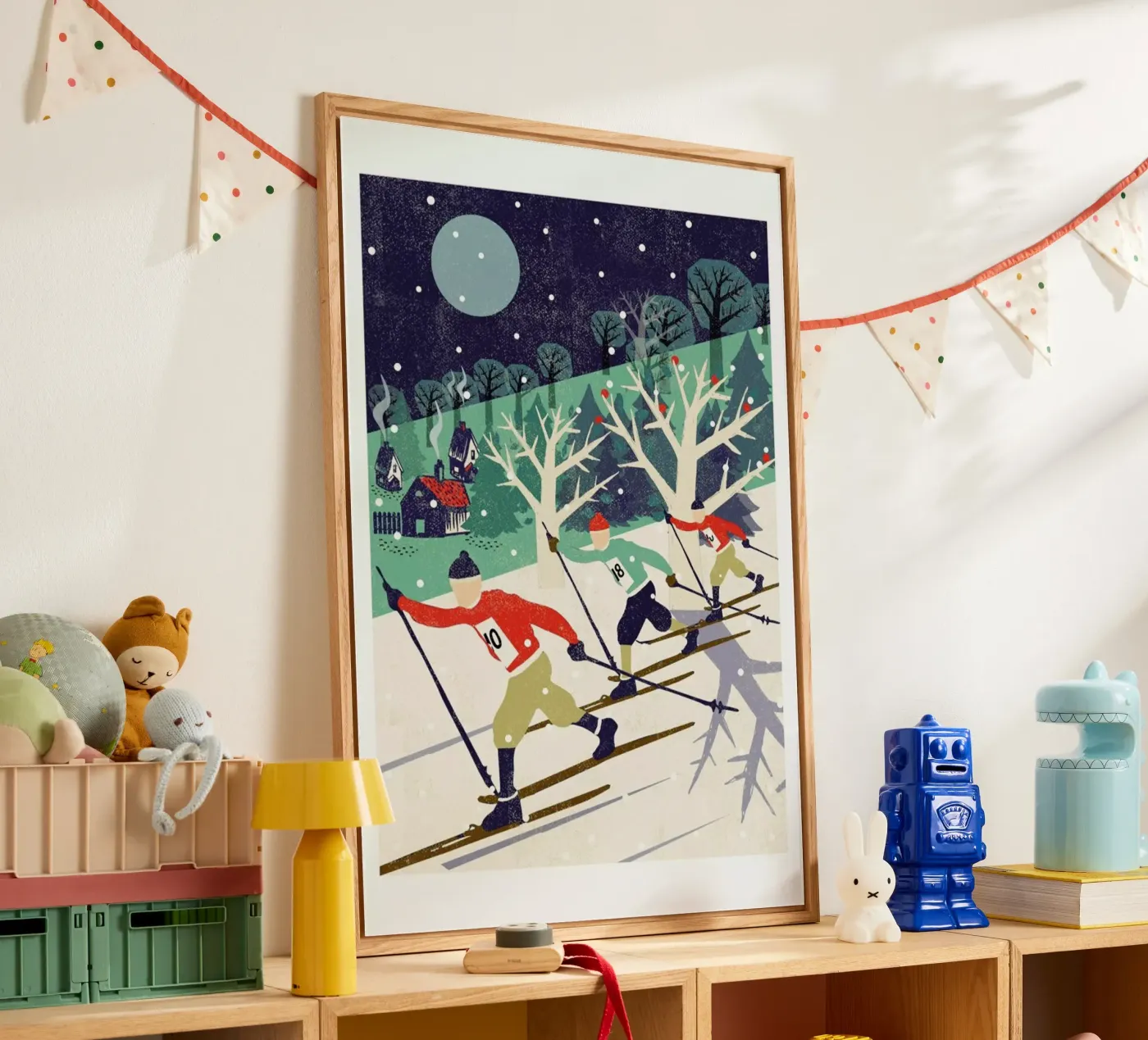 Skiers acryl van Rocket68