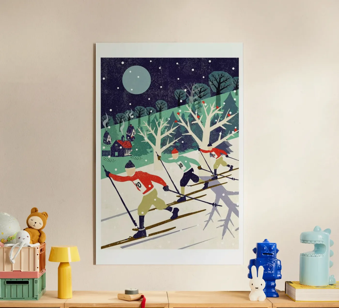 Skiers acryl van Rocket68