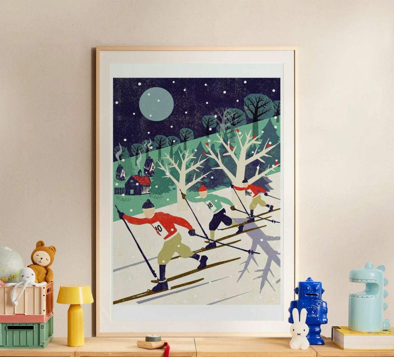 Skiers Poster von Rocket68