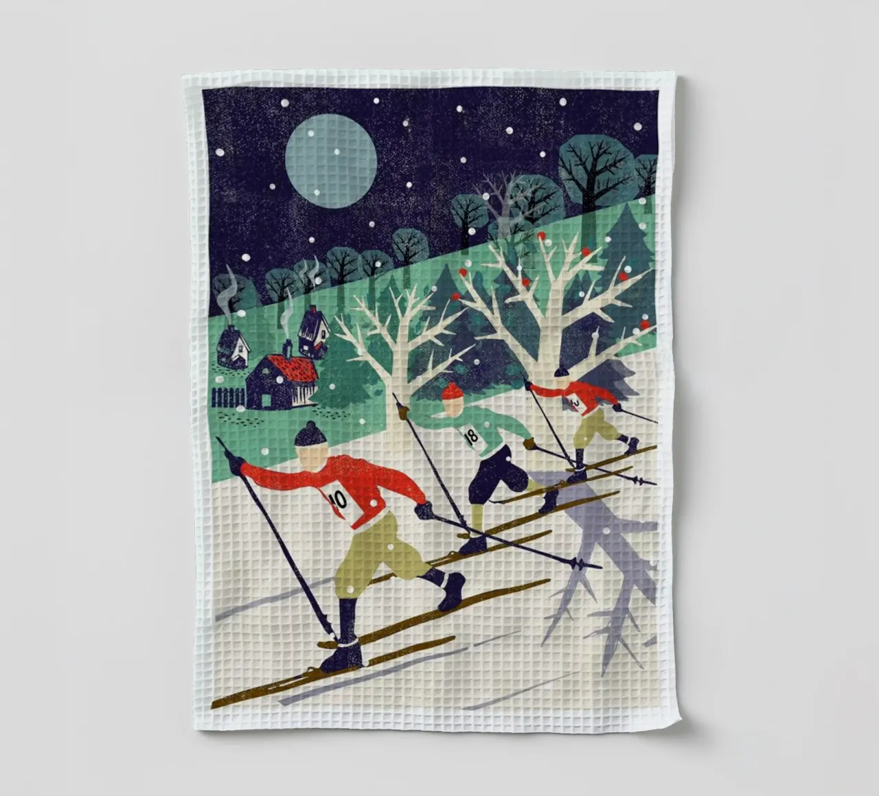 Skiers canovaccio da cucina da Rocket68