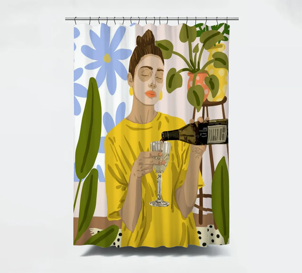 Cura di sé, bellezza, routine di cura della pelle Moda tenda da doccia da 83oranges